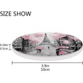 thumbnail image 4 of FREEAMG Eiffel Tower Coasters Absorbent Moisture Non-Slip Drink Coaster Vintage Art Valentine's Day Ceramic Stone with Cork Base Desktop - Protection, 4PCS, 4 of 6