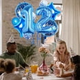 thumbnail image 2 of Set de globos Chaungfu de 11 piezas azul para fiesta de 12.º cumpleaños, 2 of 8