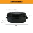 thumbnail image 7 of Granite Ware 4-Piece 18-in Roasting Set W/Lid, Enameled Steel, Speckled Black, 7 of 7