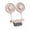 Pink, variant on PALIFEUR Monitor Fan with 2 Rotatable Heads, 3 Speeds USB Desk Fan, Adjustable Small Fan, Lightweight Portable Fan for Office Desk & Laptop