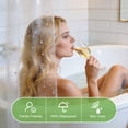 thumbnail image 5 of Shower Curtain Liner, 71x71 Clear Shower Curtain Liner with Magnets, Waterproof Plastic Shower Liner, Lightweight PEVA Shower Curtain for Bathroom, Mold & Mildew Resistant, 5 of 8