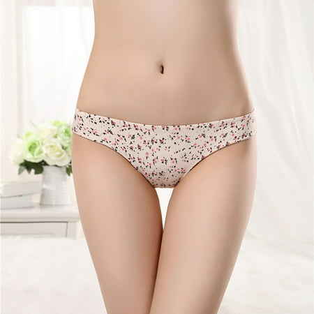 

wendunide lingerie for women Women lace Panties Seamless Cotton Panty Hollow briefs Underwear BG/XL Beige XL