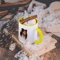 thumbnail image 5 of 3dRose, Rough Collie Portrait, 11oz Two-Tone Yellow Mug, 5 of 7