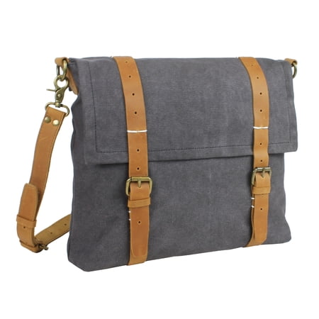 Vagarant Traveler Casual Style Slim Canvas Messenger Bag CM16.GRY