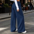 thumbnail image 6 of Hurxie Womens Wide Leg Sweatpants High Waisted Baggy Teen Girl Pants Fall Fashion Winter Clothes Lounge Travel Joggers With Pockets, 6 of 7