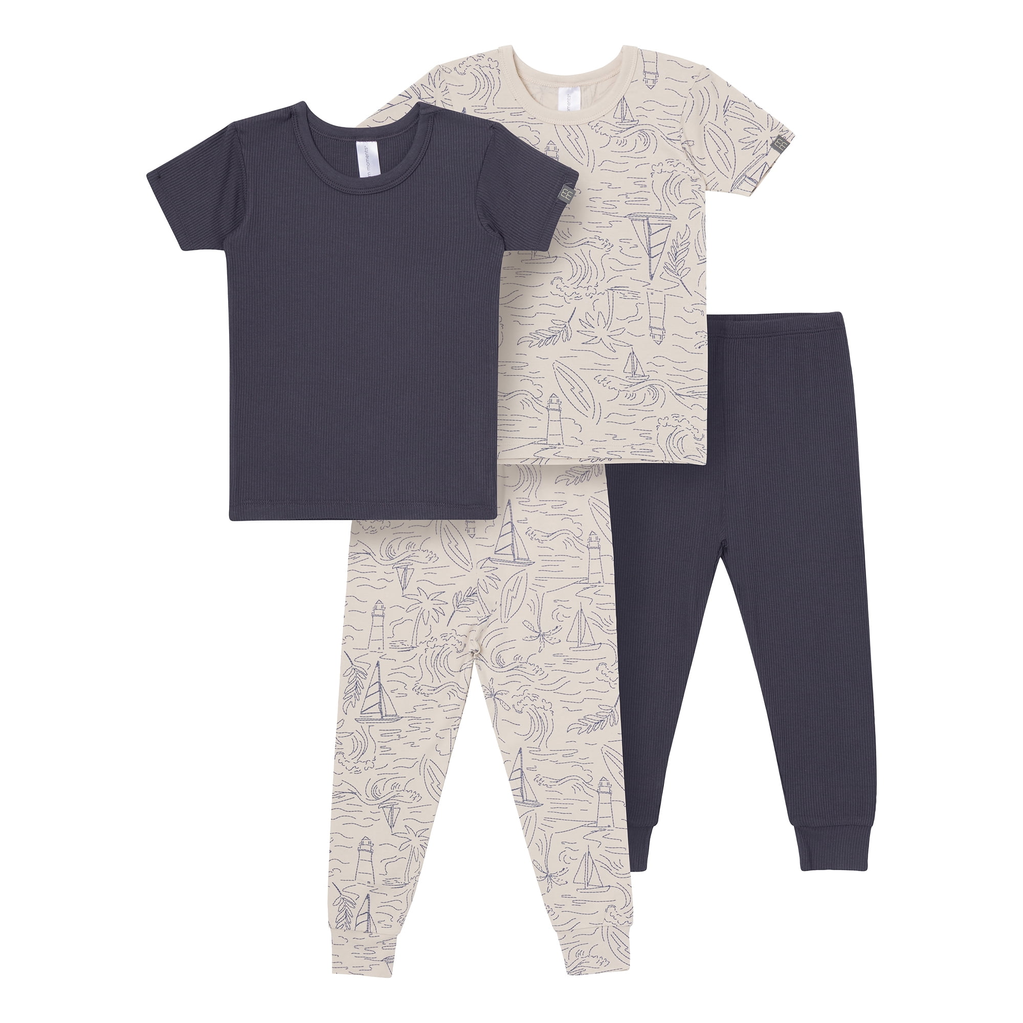 Modern Moments Baby and Children Boy 4pc Pajama Set, Sizes (18 Months - 12C)