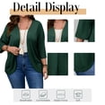 thumbnail image 6 of Cuteduck Women's Plus Size Cardigan 3/4 Sleeve Casual Open Front Light Cardigan 1X-4X, 6 of 10