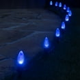 thumbnail image 5 of Wintergreen Lighting C9 Blue OptiCore Faceted LED Christmas Pathway Light Kit, 100 Lights, 12" Spacing, Green Wire, 100 ft, 5 of 8