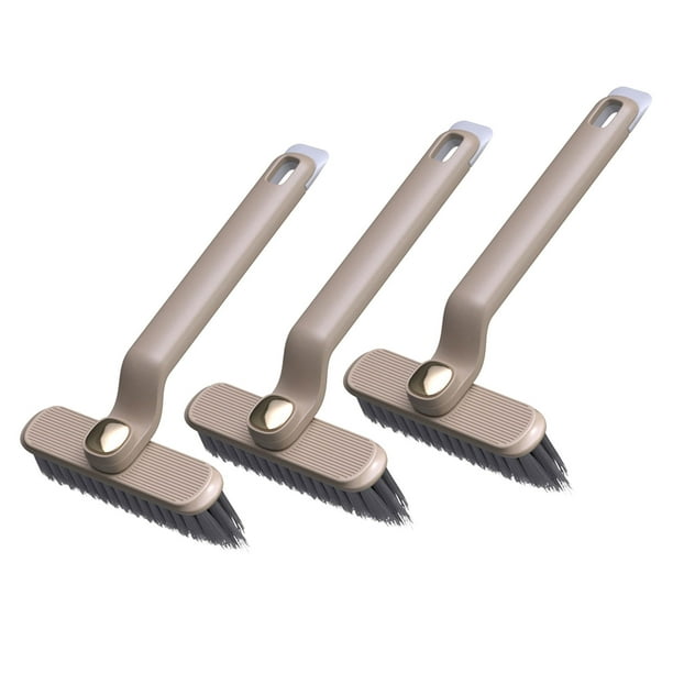 Cepillo de Limpieza de Grietas, Cepillo de Limpieza Giratorio Multifuncional Dos en Uno para Azulejos de Baño sin Esquina Muerta, Cepillos Suaves Densos para Sofá Cama Piso de Coche