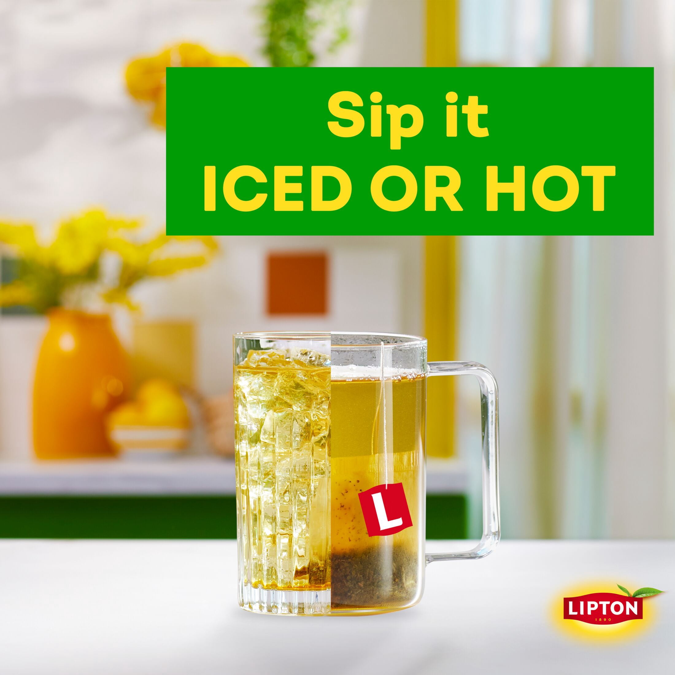 (6 pack) Lipton Peach Green Tea Bags, 20 Count