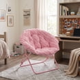 thumbnail image 5 of Mainstays Saucer Chair for Kids and Teens, Pink, 5 of 7