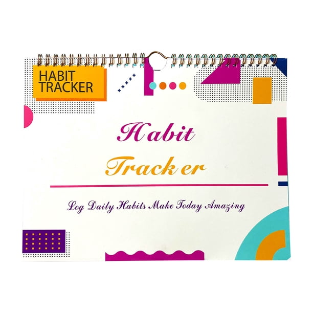 Planificador de tarjetas perforadas de autodisciplina y hábitos ingleses sin fecha