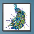 thumbnail image 1 of Diamond Painting 5D DIY Parcial Drill Peacock Animal Kit Home Decor (GSYX119) Hugtrwg Para estrenar, 1 of 9