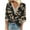 Black, variant on CYMMPU Tunic Tops 3/4 Sleeve Flower Printed Blouses for Women Dressy Casual Lace V Neck Spring Tops Summer Fashion Shirts Loose Fit Business Elegant Work Topss Black L