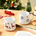 thumbnail image 3 of Gingprous Christmas Coffee Mugs Set of 4, Holiday Mugs with Festive Christmas Themed Design, 14 Oz Hot Cocoa Mugs, Family Gifts for Christmas, 3 of 7