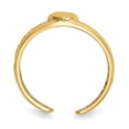 thumbnail image 2 of 14K Yellow Gold Ring Band Toe Heart, Size 6, 2 of 5
