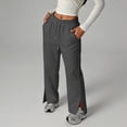 thumbnail image 6 of CAIXIA Girls Sweatpants Baggy Barrel Pants Wide Leg Drawstring Open Bottom Casual Sweat Pants with Pockets, 6 of 9