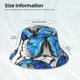 thumbnail image 3 of Balery Blue and White Butterflies Sombreros para el sol para hombre y mujer, sombrero de pescador con UPF 50+, 3 of 6