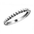thumbnail image 2 of Ladies Twisted Wedding Band Ring in 14K White Gold, 2 of 4