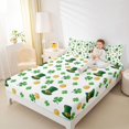 thumbnail image 4 of Feelyou St. Patrick's Day Twin Sheet Sets, Gold Coin Shamrock Bedding, 3pcs, 4 of 7