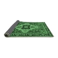 thumbnail image 2 of Ahgly Company Indoor Round Oriental Emerald Green Industrial Area Rugs, 3' Round, 2 of 4