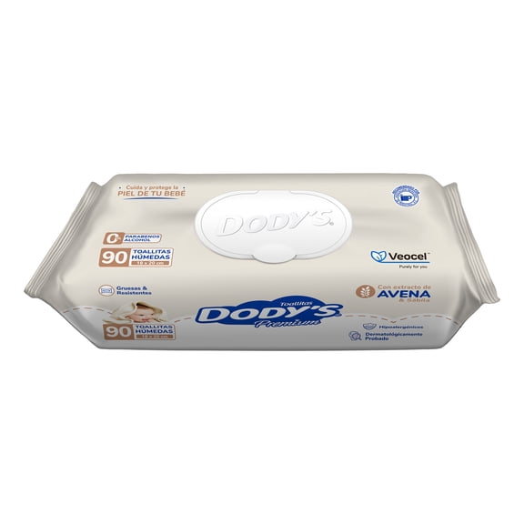 Toallas Húmedas Dodys Premium 90 con Veocel