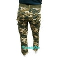 thumbnail image 2 of Ring Of Fire Army Green Camo Military Ranger Camping Outdoor Cargo Belted Pants Youth Big Boys 18, 2 of 4