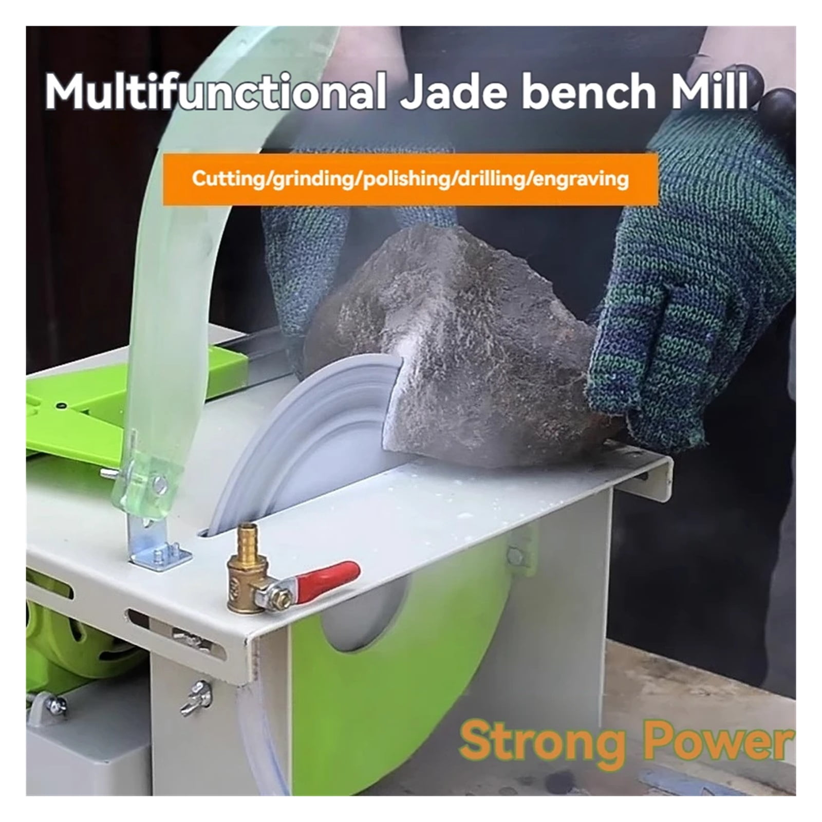 Lar Power Mini Strong Polishing Cutting Machine, Table Grinder Table Saw Multifunctal Small Jade Grinding Machine ,Powerhouse Performance