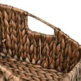thumbnail image 6 of happimess BSK1007B-2SET Havanah Southwestern Handwoven Hyacinth Slanted Pantry Baskets with Handles, Brown (Set of 2), 6 of 7