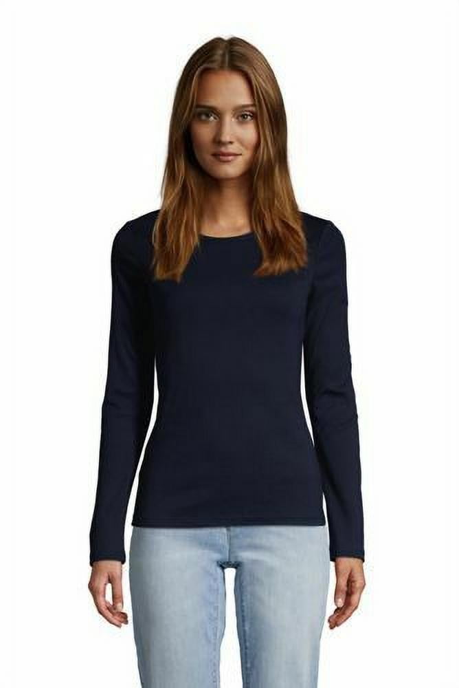 Lands' End Women's Petite Cotton LS 