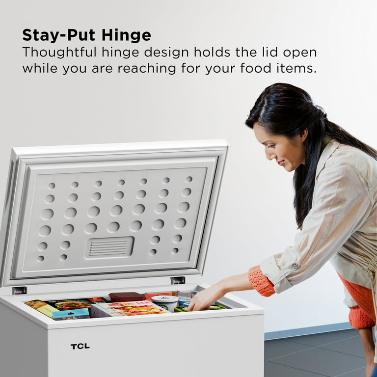TCL 7.0 Cu. Ft. Chest Freezer, White, Garage Ready, CF073W TCL 7.0 Cu. Ft. Chest Freezer, White, Garage Ready, CF073W