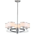 thumbnail image 4 of Safavieh Lenora 5-Light Modern Glam Drum Pendant, Chrome, 4 of 6
