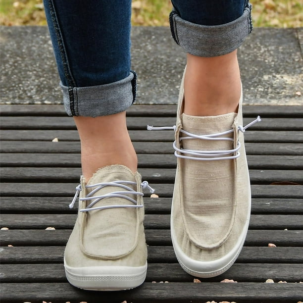 Zapatos sin cordones para mujer, clásicos, cómodos, a la moda