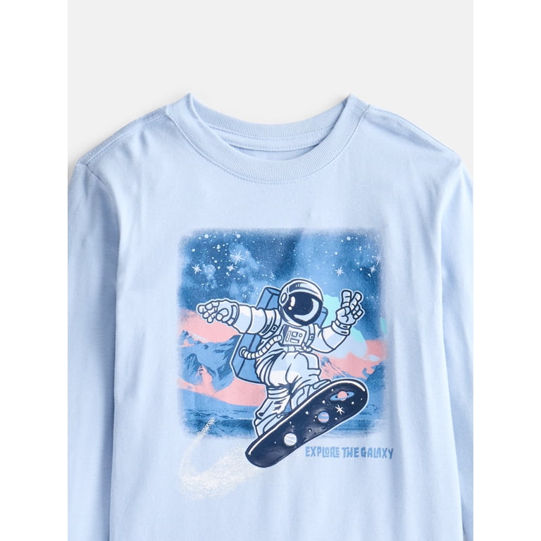 Wonder Nation Boys Solar System Graphic Long Sleeve Tee photo 2