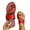 Red, variant on Block Heel Sandals for Women Shower Shoes Women Trendy Casual Lightweight Womens House Shoes Summer Sandals Slide Sandals Knitted BOHO Beach Sandals Indoor Slides Gifts
