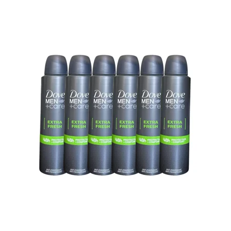 6 PK Dove Men + Care Extra Fresh Spray Deodorant & Antiperspirant 150ml