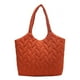 thumbnail image 1 of (Envío Doblado Por La Mitad) Bolso Hombro para Mujer Gran Capacidad Con Bordado Acolchado Informal A La 1209 Naranja, 1 of 8