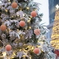 thumbnail image 6 of Kbndieu Orange Velvet Christmas Balls Ornaments for Christmas Tree Decorations 12PCS 1.57inch Flocked Christmas Tree Ornaments Set Hanging Balls for Indoor Holiday Christmas Decor, 6 of 6