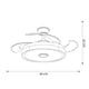 thumbnail image 4 of Ventilador de Techo Remolino Mil luces Bluetooth VEN-REMOLINO-001, 4 of 7