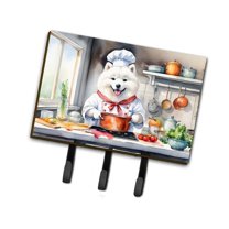 Carolines Treasures DAC6319TH68 9 x 6 in. Samoyed The Chef Leash or Key Holder