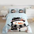 thumbnail image 2 of Castle Fairy Kids Children Cartoon Snowman 3 Pieces Queen Comforter Set,Merry Christmas Ultra Soft Bedding Sets,Xmas Winter Snowflake Bedding Comforter Set Breathable,Breathable Home Decor, 2 of 8