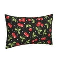 thumbnail image 2 of Haiem Pillowcase for Hair and Skin Queen - Sweet Red Cherry Printed Soft Pillowcase with Envelope Closure-20"x30", 2 of 9