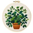 thumbnail image 1 of MesaSe Green Potted Needle Felting Set Beginner Felt Painting Set with Decorative Frame Suitable for Home Decoration Christmas Gift, 1 of 8