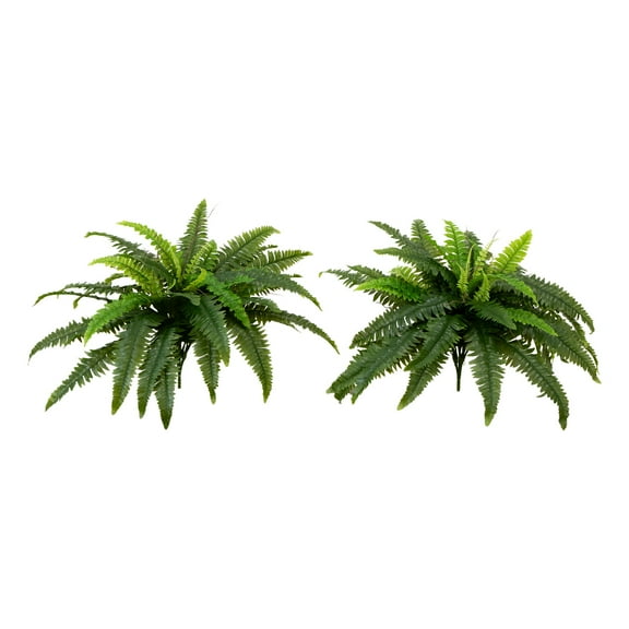 Nearly Natural 40in. UV Resistant Artificial Boston Fern (Indoor/Outdoor) - Set of 2