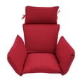 thumbnail image 5 of Modern Egg Chair Cushio Thickened Hanging Basket Swing Cushion Red, 5 of 12