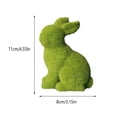 thumbnail image 4 of Statue de Jardin en Résine Floquée Lapin de Pâques, Figurine Réaliste de Lapin Assis Ou Debout avec Texture Douce, Décoration de Table Intérieure Extérieure pour Cour Patio Cheminée Centre de Table de Pâques, 4 of 4