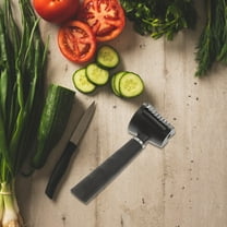 HOOWIFFY Spiral Vegetable Cutter Tool Yellow PP 1Pcs