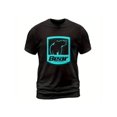 thumbnail image 1 of Bear Archery Hunting Bows Aqua Logo Hunter Men's Black T-Shirt, Short sleeves, Round Neck Tees, 1 of 5
