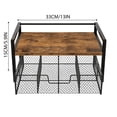 thumbnail image 2 of 2-Tier Pull Out Storage Shelf with Wooden Top & Metal Wire Drawers Countertop Organizer Rack for Kitchen, Coffee Bar, Desktop, Pantry, Bathroom Use, 2 of 4