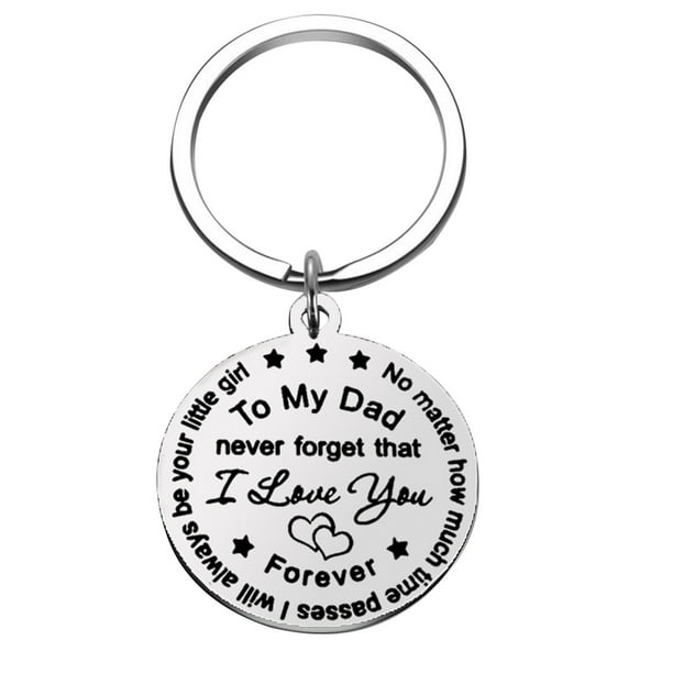 DPTALR To My DAD Father s Day Keychain A Stainless Steel Keychain